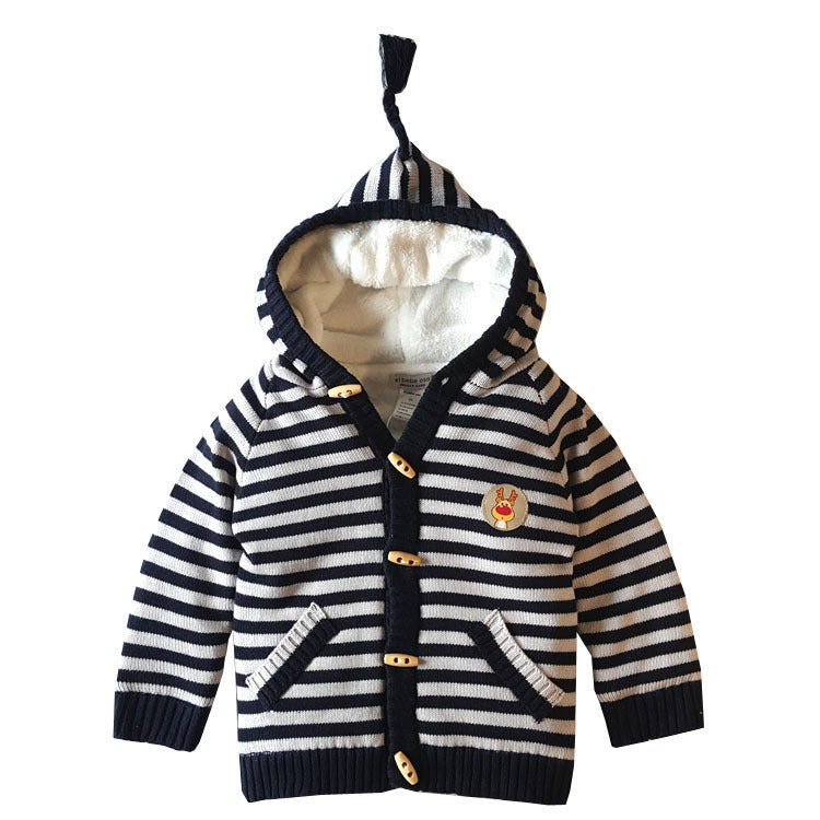 Fleece Thick Children's Cotton Sweater Jacket