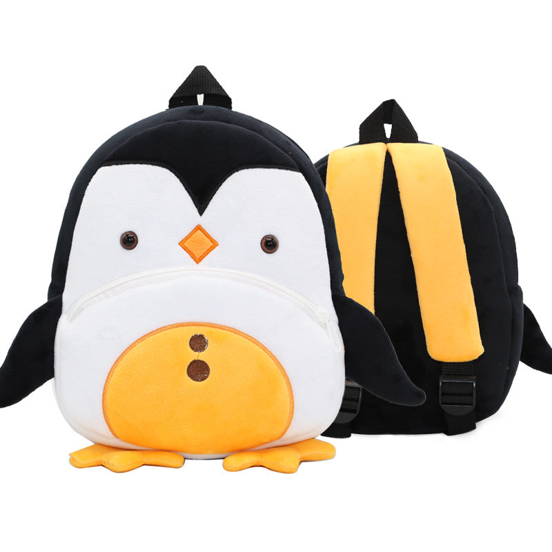 Zoo Series Cute Plush Children’s Backpack – Animal-Themed Shoulder Bag for Kindergarten & Early Education