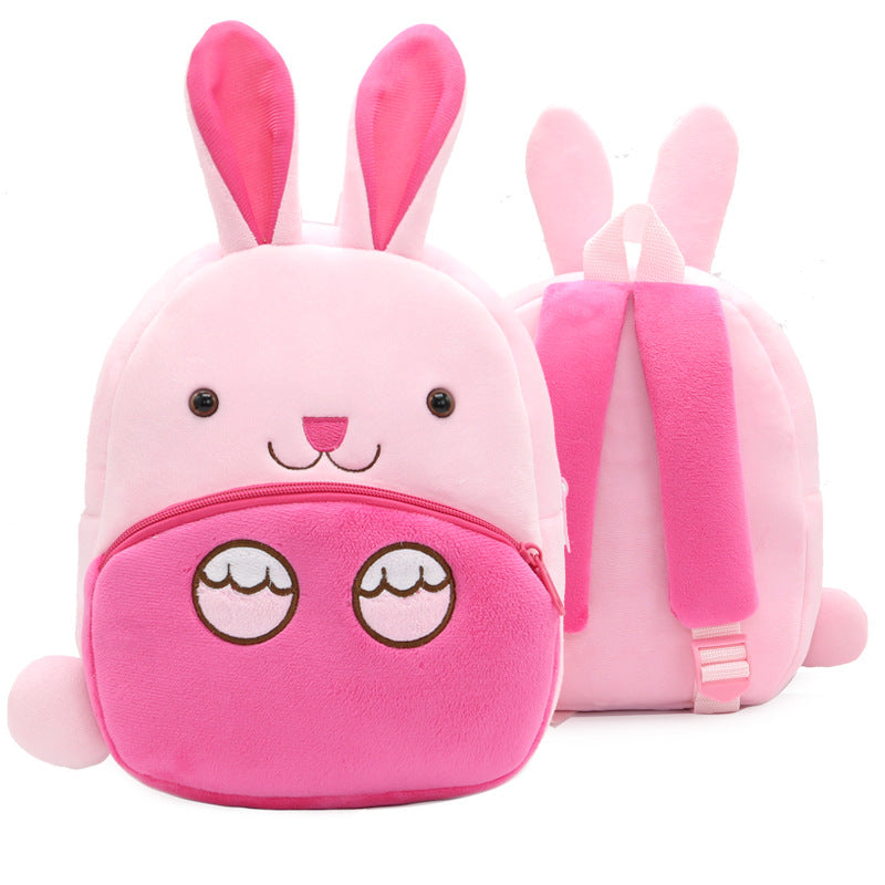Zoo Series Cute Plush Children’s Backpack – Animal-Themed Shoulder Bag for Kindergarten & Early Education