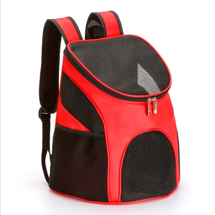 Breathable Folding Pet Backpack – Mesh Travel Carrier Bag for Cats, Small Dogs & Puppies, Portable Outing Bag for Pets