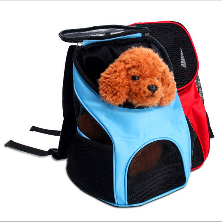 Breathable Folding Pet Backpack – Mesh Travel Carrier Bag for Cats, Small Dogs & Puppies, Portable Outing Bag for Pets