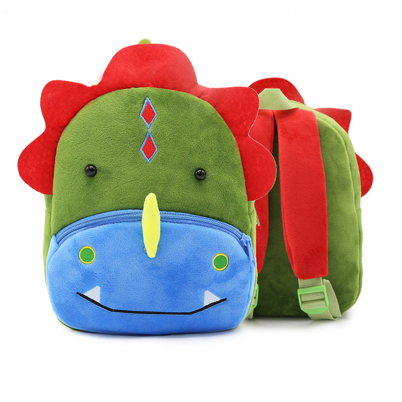 Zoo Series Cute Plush Children’s Backpack – Animal-Themed Shoulder Bag for Kindergarten & Early Education