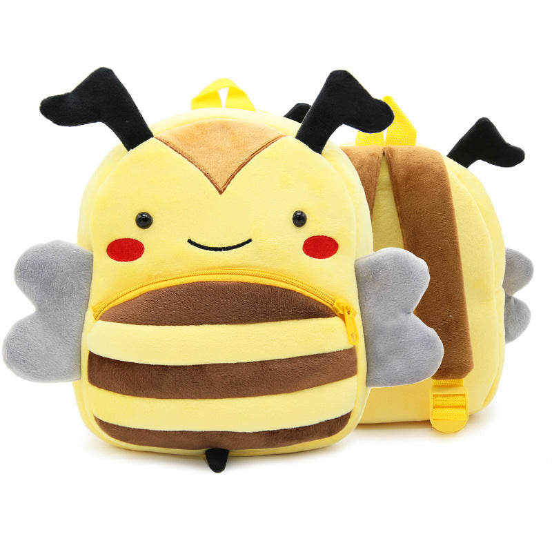 Zoo Series Cute Plush Children’s Backpack – Animal-Themed Shoulder Bag for Kindergarten & Early Education