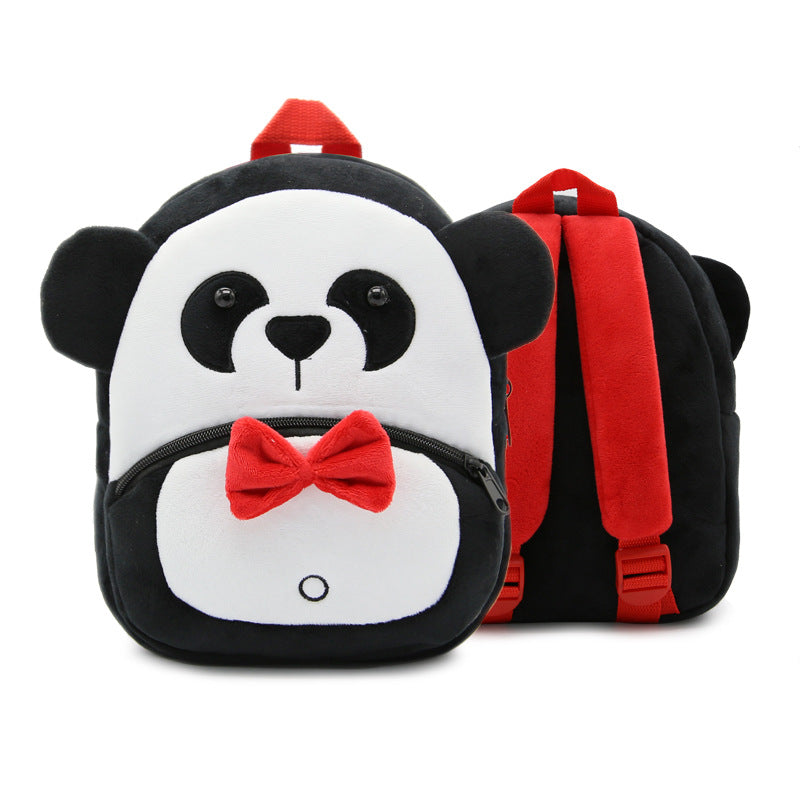 Zoo Series Cute Plush Children’s Backpack – Animal-Themed Shoulder Bag for Kindergarten & Early Education