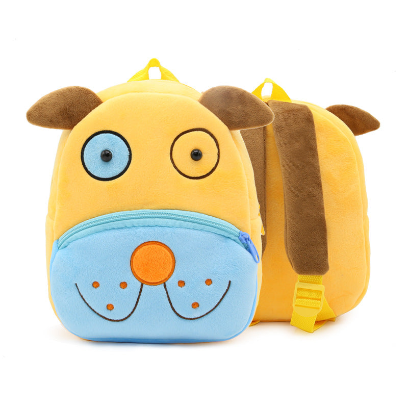 Zoo Series Cute Plush Children’s Backpack – Animal-Themed Shoulder Bag for Kindergarten & Early Education