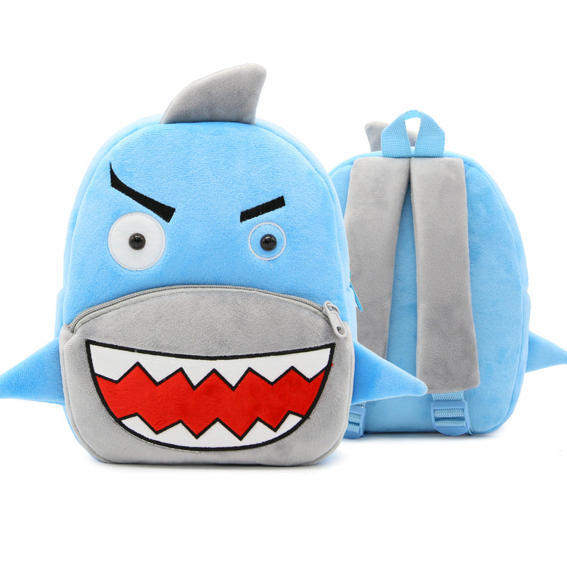 Zoo Series Cute Plush Children’s Backpack – Animal-Themed Shoulder Bag for Kindergarten & Early Education