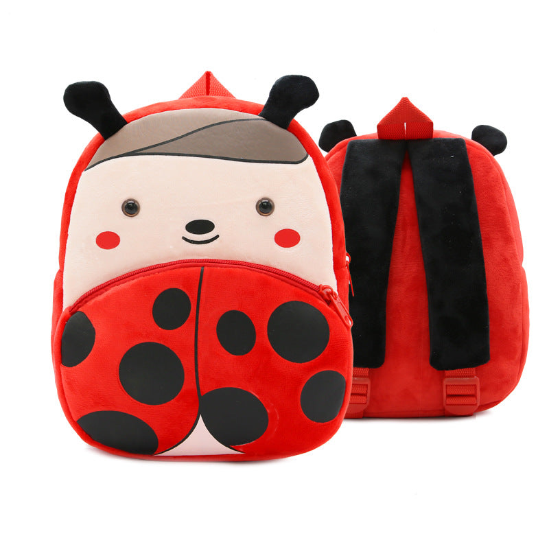 Zoo Series Cute Plush Children’s Backpack – Animal-Themed Shoulder Bag for Kindergarten & Early Education