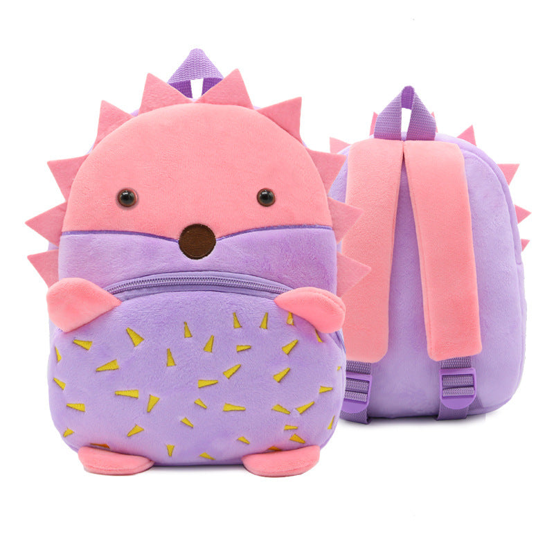 Zoo Series Cute Plush Children’s Backpack – Animal-Themed Shoulder Bag for Kindergarten & Early Education