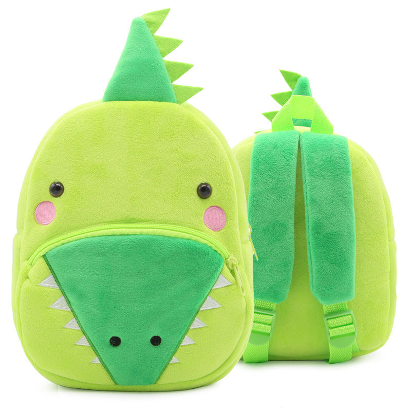 Zoo Series Cute Plush Children’s Backpack – Animal-Themed Shoulder Bag for Kindergarten & Early Education