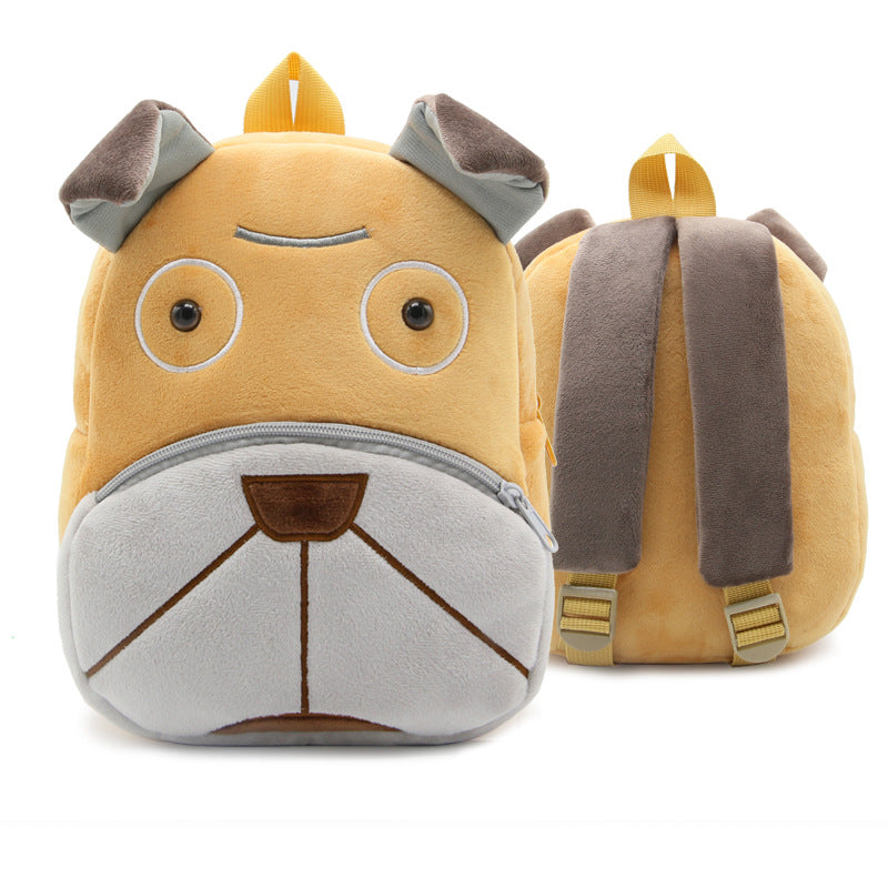 Zoo Series Cute Plush Children’s Backpack – Animal-Themed Shoulder Bag for Kindergarten & Early Education