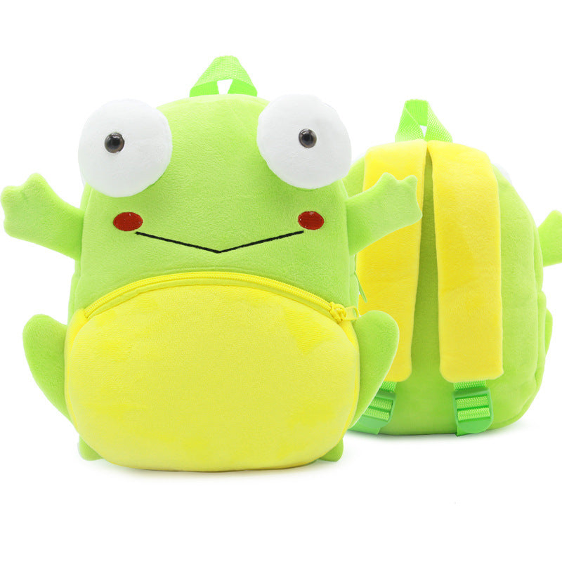 Zoo Series Cute Plush Children’s Backpack – Animal-Themed Shoulder Bag for Kindergarten & Early Education