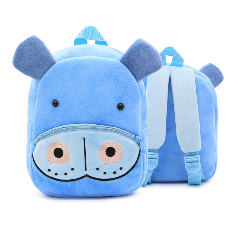 Zoo Series Cute Plush Children’s Backpack – Animal-Themed Shoulder Bag for Kindergarten & Early Education