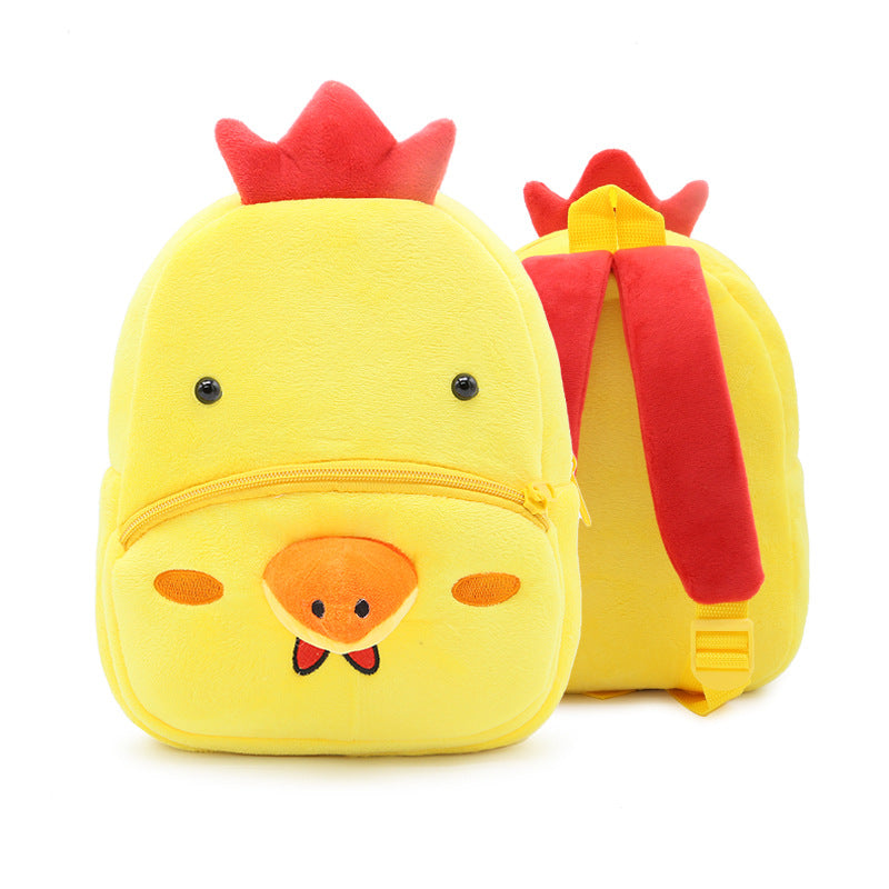 Zoo Series Cute Plush Children’s Backpack – Animal-Themed Shoulder Bag for Kindergarten & Early Education