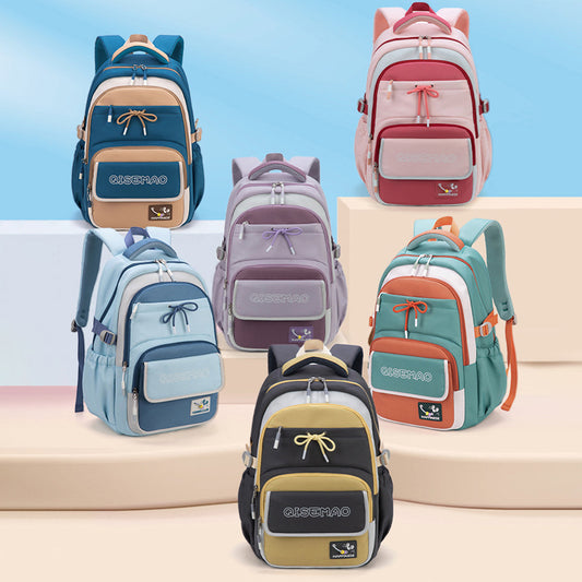 Unisex Campus Backpack 2025 – Contrast Color, Large Storage, Student & Commuter Style