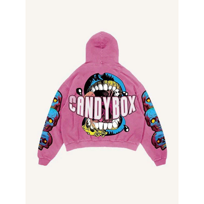 Men’s 2025 Skull Skeleton 3D Graphic Hoodie – Trendy Pullover Sweatshirt