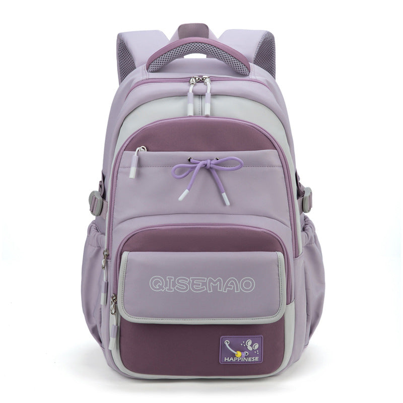 Unisex Campus Backpack 2025 – Contrast Color, Large Storage, Student & Commuter Style
