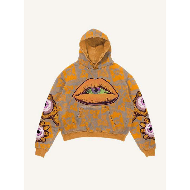 Men’s 2025 Skull Skeleton 3D Graphic Hoodie – Trendy Pullover Sweatshirt