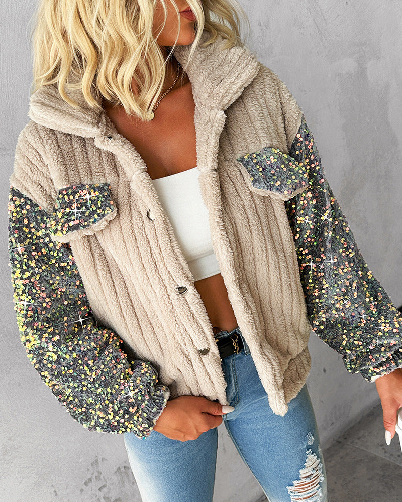 2025  European and American Women's Plush Casual Jacket