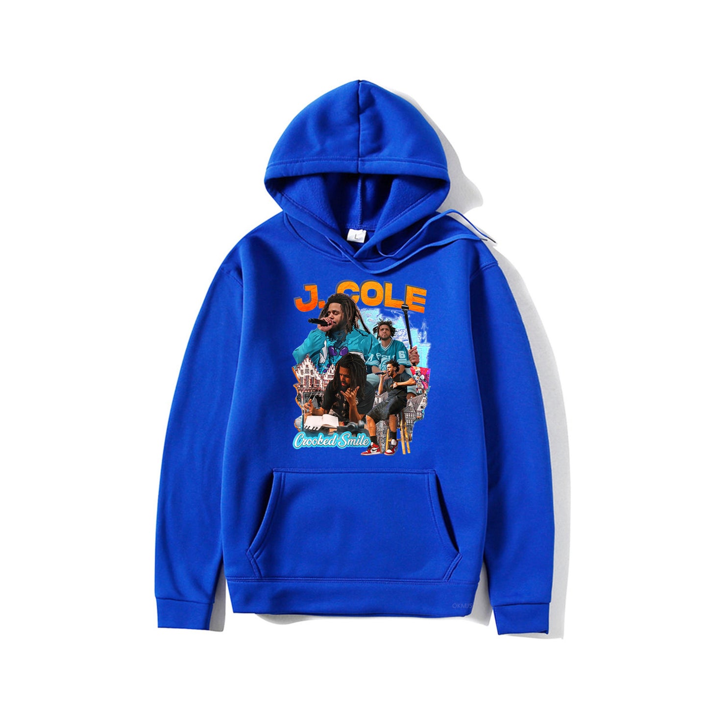 2025 Rapper J. Cole Crooked Smile Hoodie – Trendy Fashion Pullover with Fun Rap Prints | Winter Streetwear