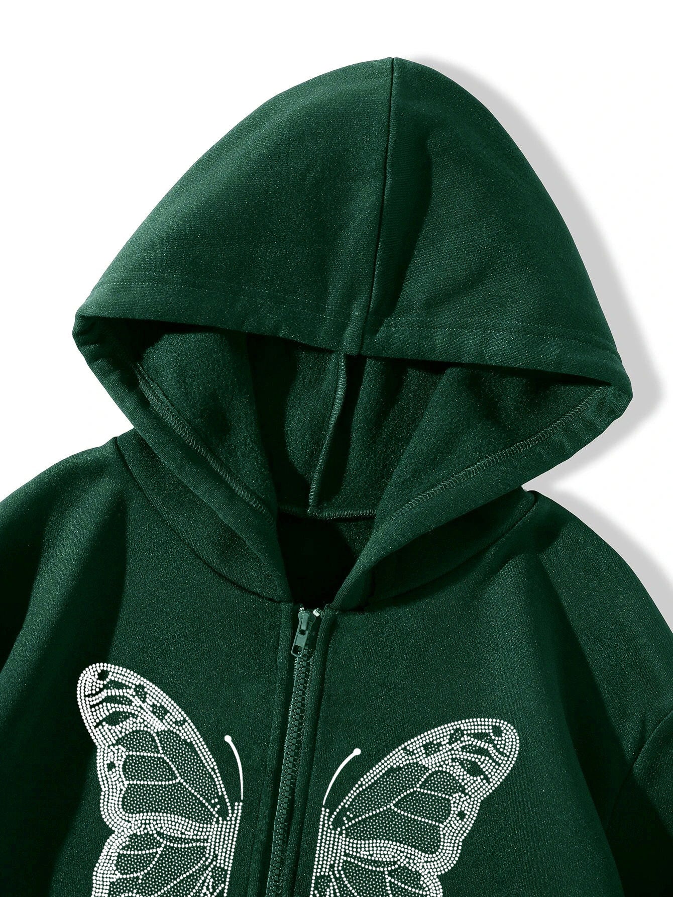 2025 Y2K Butterfly Print Zip-Up Hoodie β Oversized Unisex Streetwear Jacket with Pockets