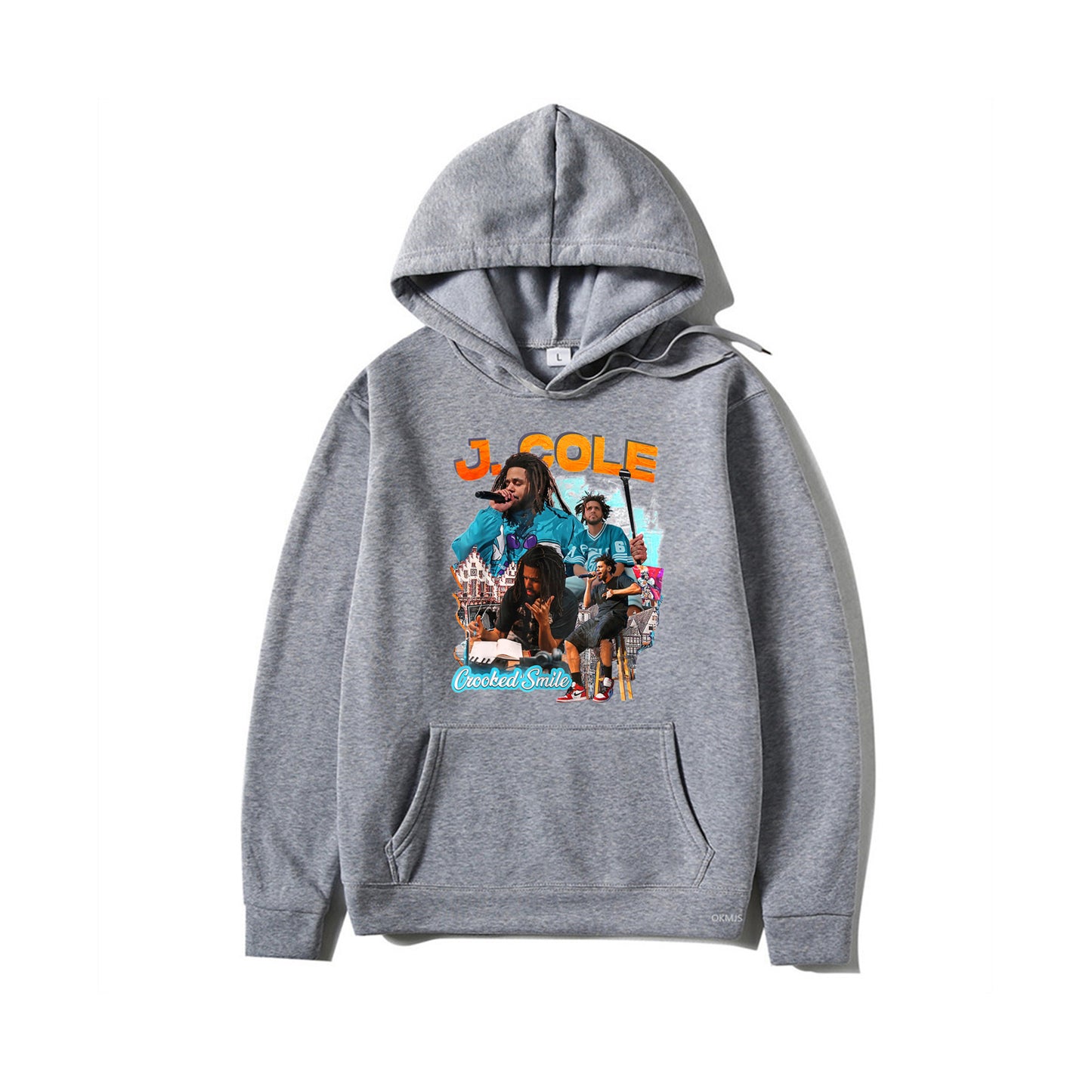 2025 Rapper J. Cole Crooked Smile Hoodie – Trendy Fashion Pullover with Fun Rap Prints | Winter Streetwear
