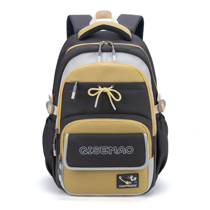 Unisex Campus Backpack 2025 – Contrast Color, Large Storage, Student & Commuter Style