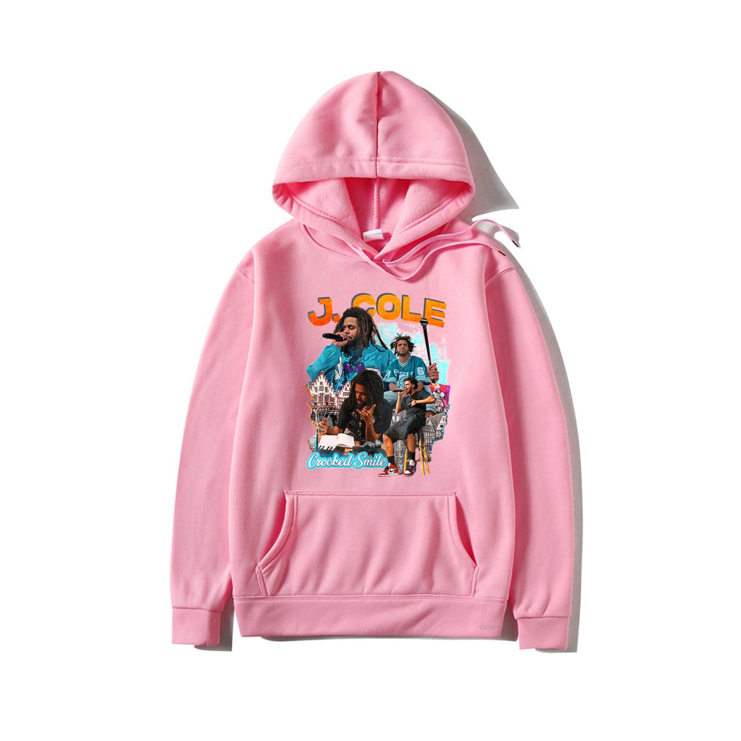 2025 Rapper J. Cole Crooked Smile Hoodie – Trendy Fashion Pullover with Fun Rap Prints | Winter Streetwear