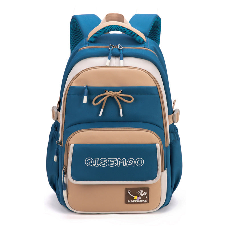 Unisex Campus Backpack 2025 – Contrast Color, Large Storage, Student & Commuter Style