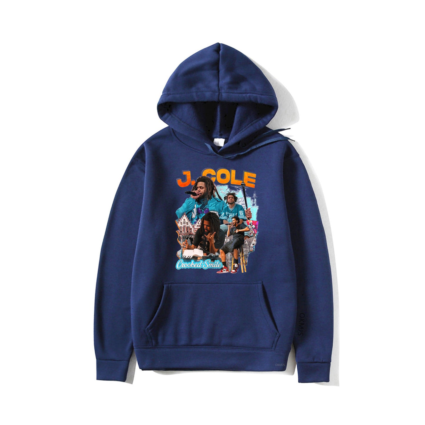 2025 Rapper J. Cole Crooked Smile Hoodie – Trendy Fashion Pullover with Fun Rap Prints | Winter Streetwear