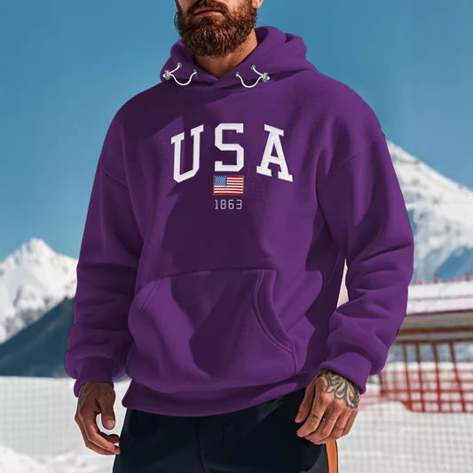 Trendy Thickened Shaker Hoodie with Embroidered Design