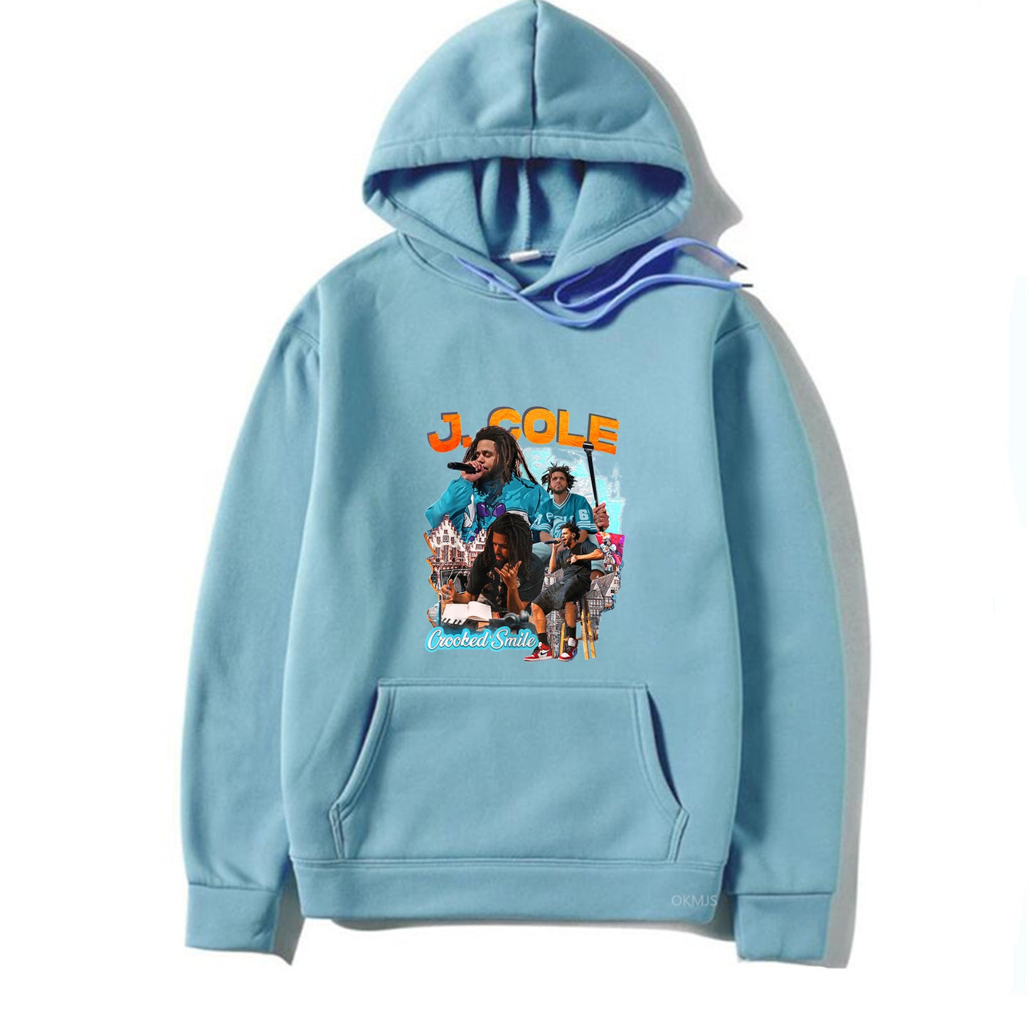 2025 Rapper J. Cole Crooked Smile Hoodie – Trendy Fashion Pullover with Fun Rap Prints | Winter Streetwear