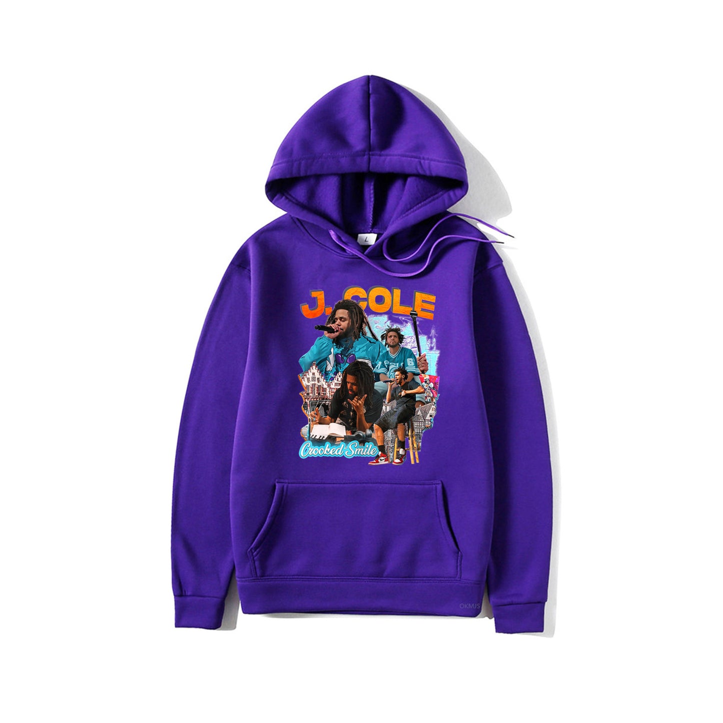 2025 Rapper J. Cole Crooked Smile Hoodie – Trendy Fashion Pullover with Fun Rap Prints | Winter Streetwear