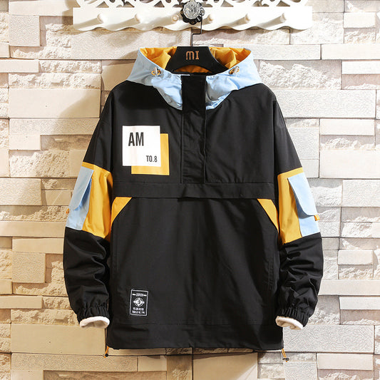 Youth Streetwear Hoodie – Plus Size Printed Pullover Jacket for Men | 2025 Edition