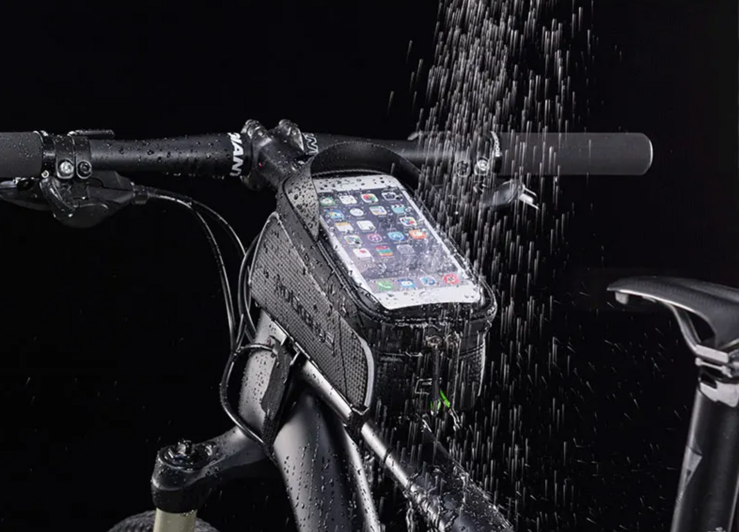 Touchscreen Waterproof Bicycle Frame Bag – Reflective, Top Tube Phone Case for Cycling Accessories