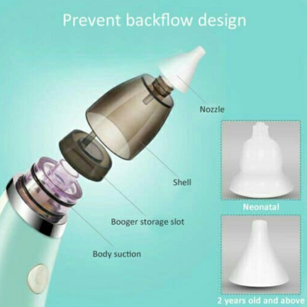 Baby Nasal Aspirator – Electric Nose Suction Device for Infants, Newborn Mucus Cleaner