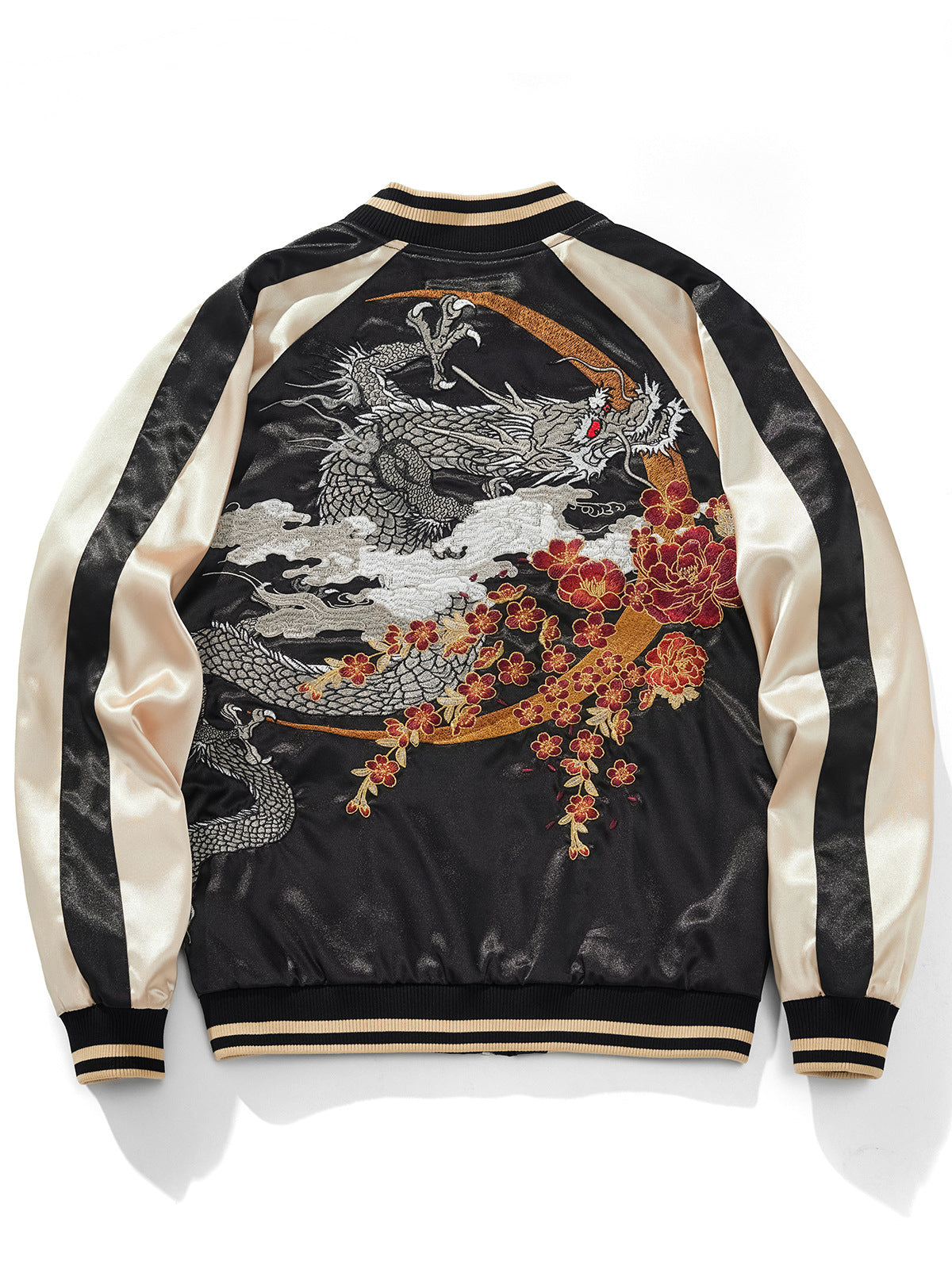 Men’s Oriental Style Embroidered Jacket – Relaxed Fit Design