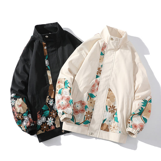 Fashion Casual Cool Embroidery Coat For Men