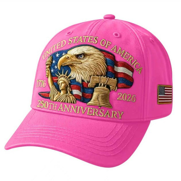 Embroidered American Eagle Head 250 Weeks Old Baseball Cap