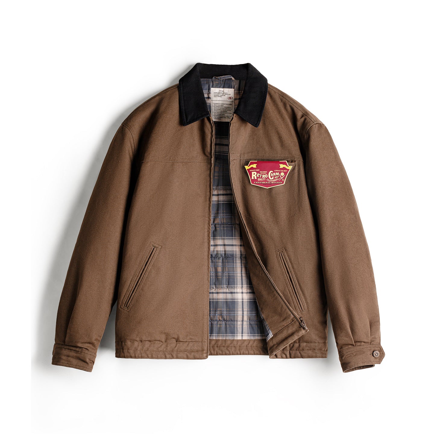 Vintage Cotton-padded Lapel Padded Jacket