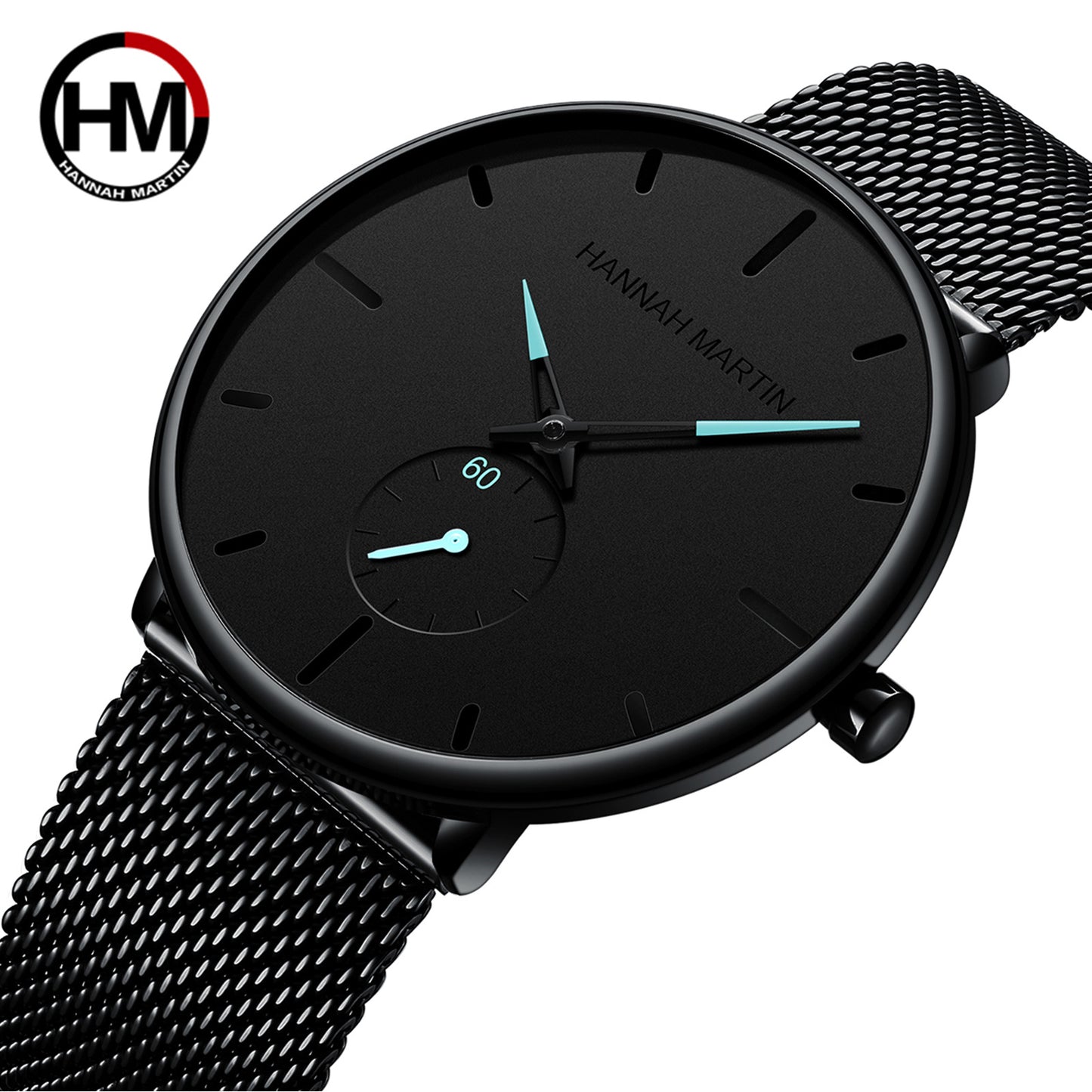 Hot-Selling Men’s Quartz Watch – Black, Waterproof, Youthful & Fashion-Forward