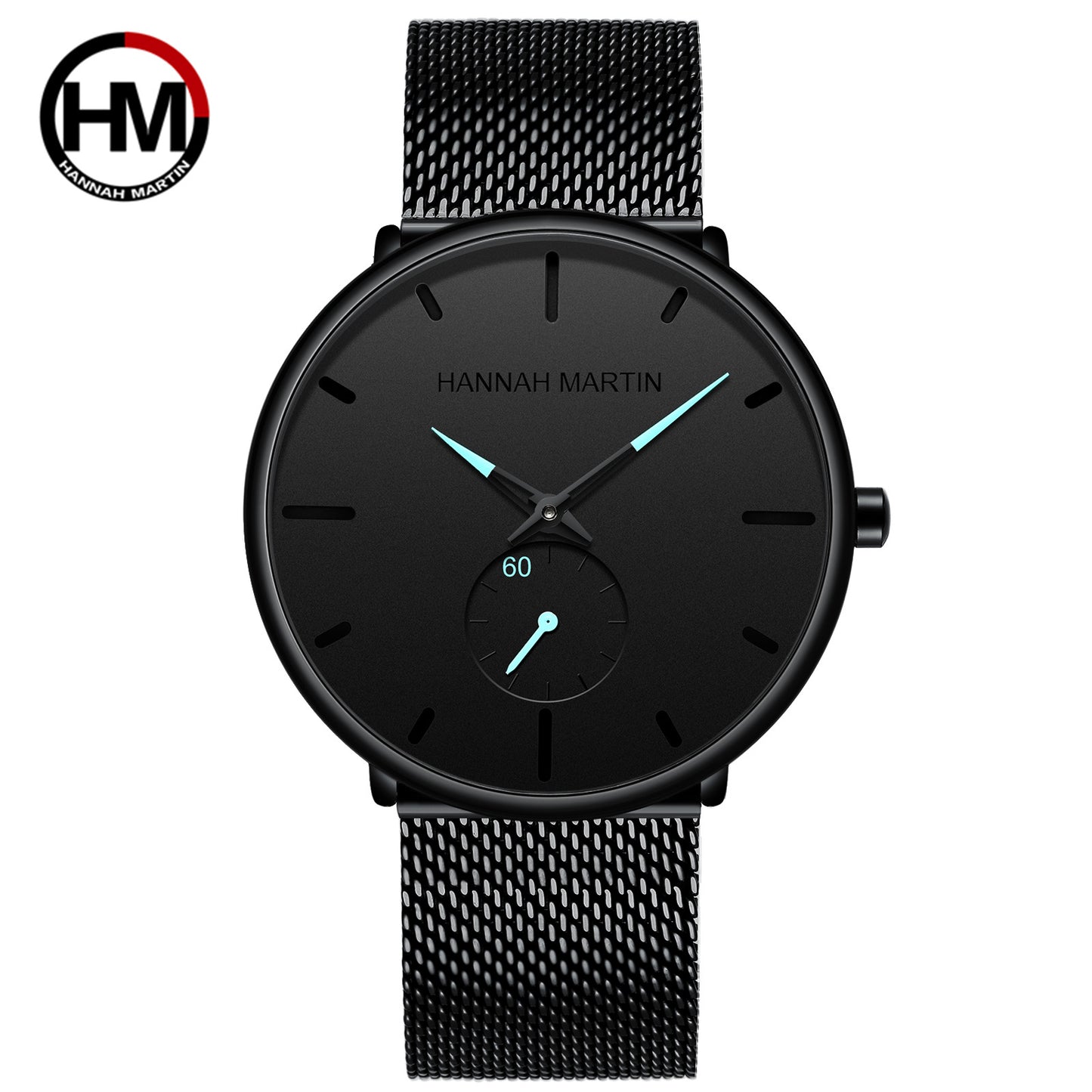 Hot-Selling Men’s Quartz Watch – Black, Waterproof, Youthful & Fashion-Forward