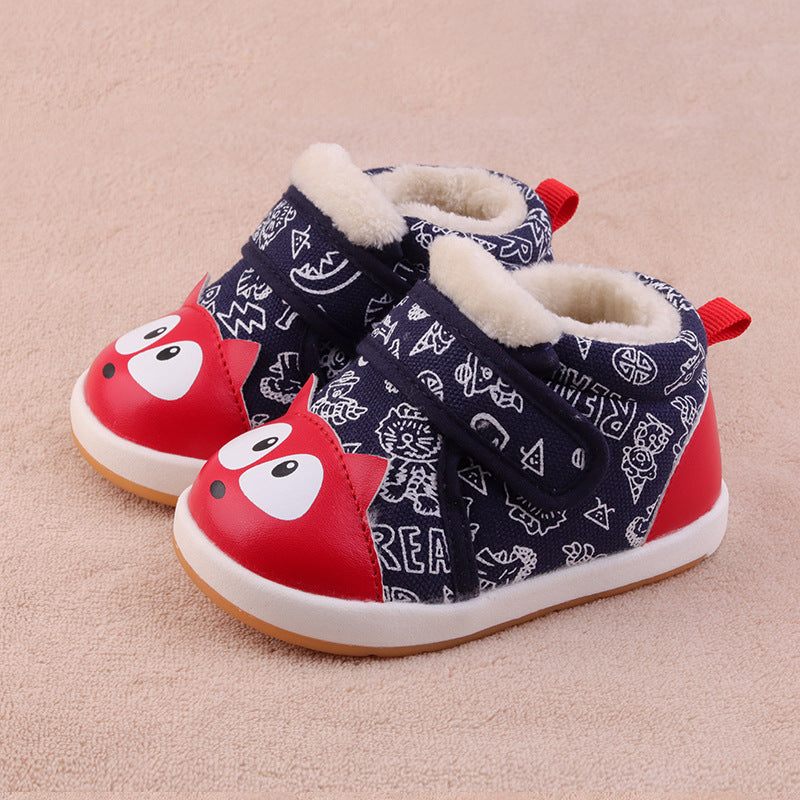 Baby cotton shoes color matching baby soft sole