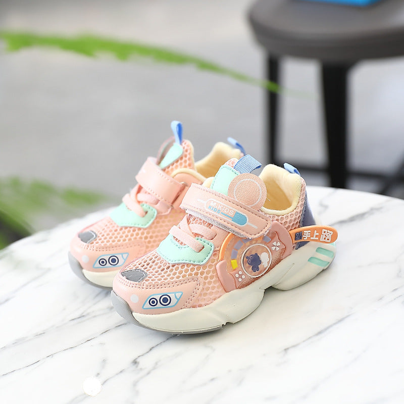 Single-Layer Net Slip-On Children's Functional Shoes