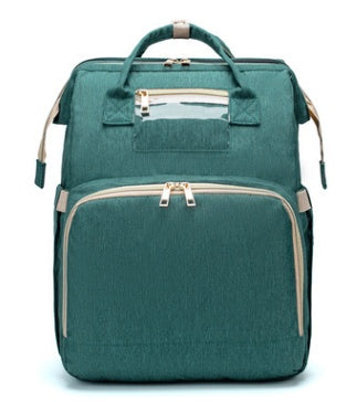 Компактный складной рюкзак-кроватка для детской кроватки с USB-портом.