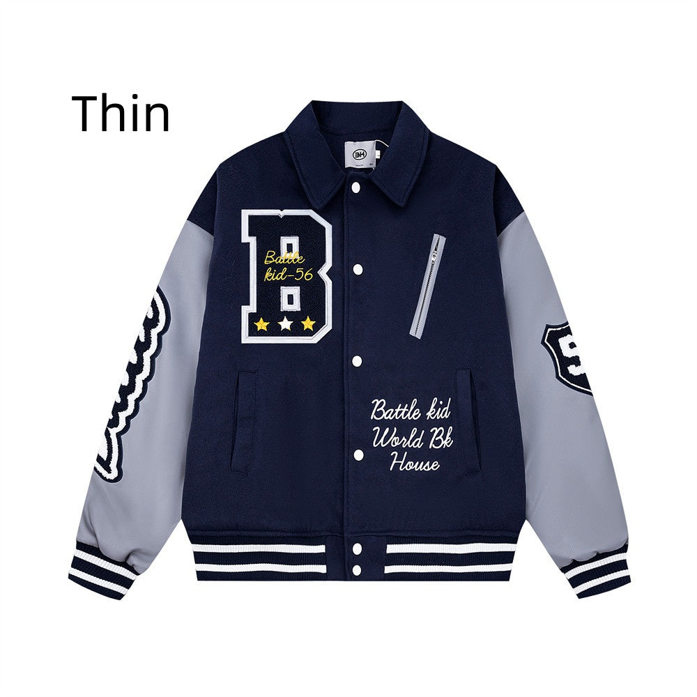 Men's Baseball Jacket With Cotton