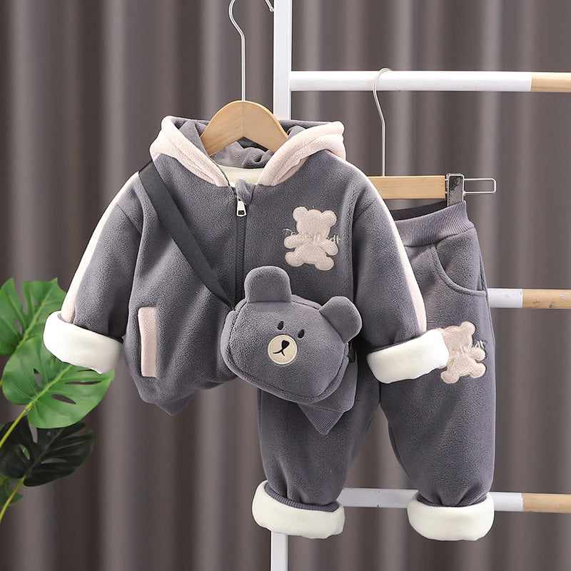 Padded Hooded Cotton Coat Coat Keep Baby Warm Quilted