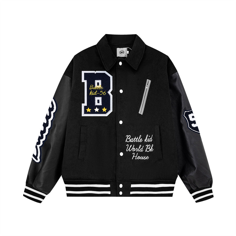 Men's Baseball Jacket With Cotton