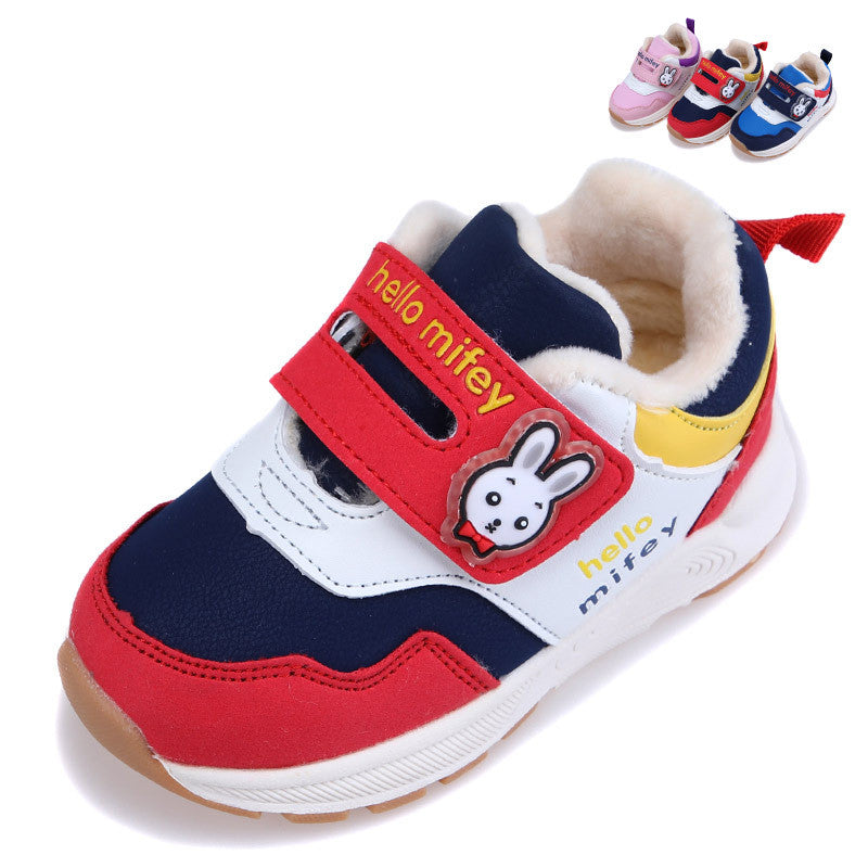 Little rabbit fei'er big cotton thickened men's sports shoes