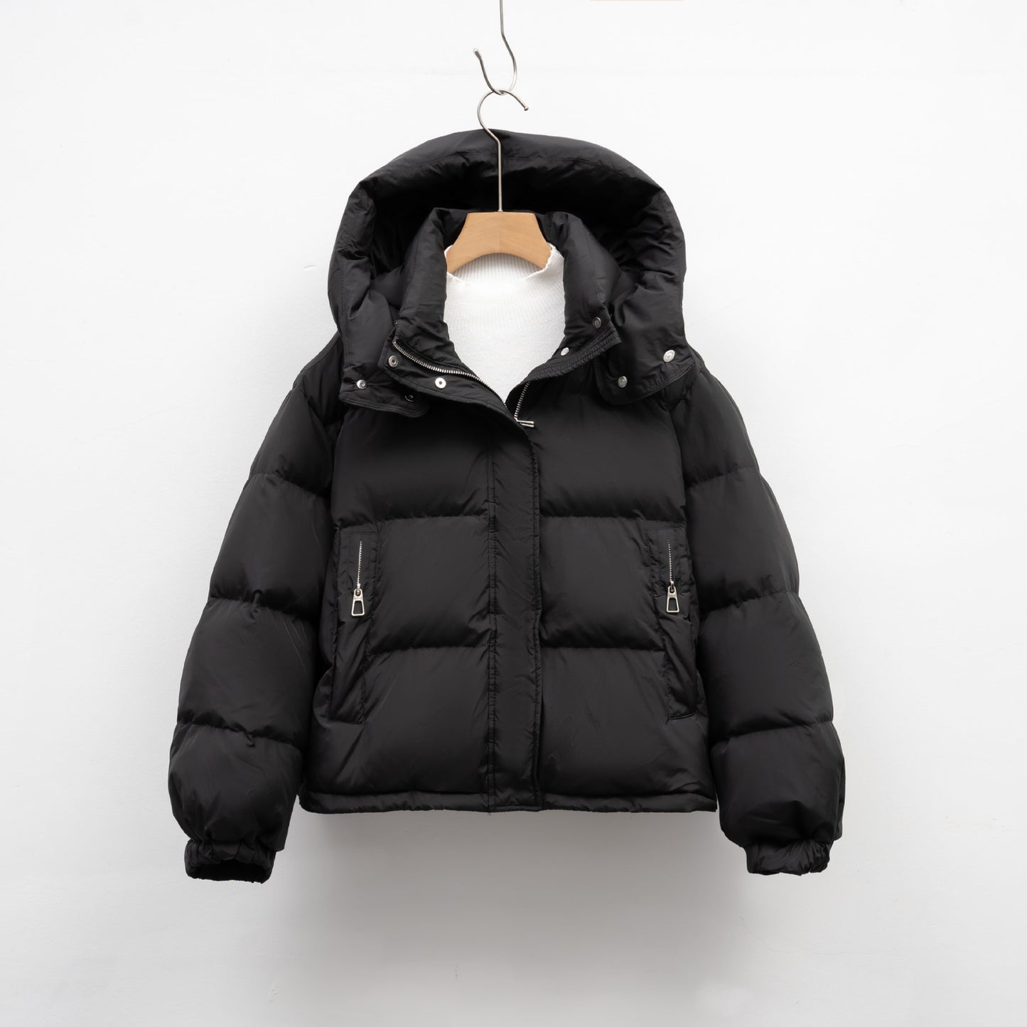 Women's Winter Korean-style Simple Hooded Warm Puffer Jacket