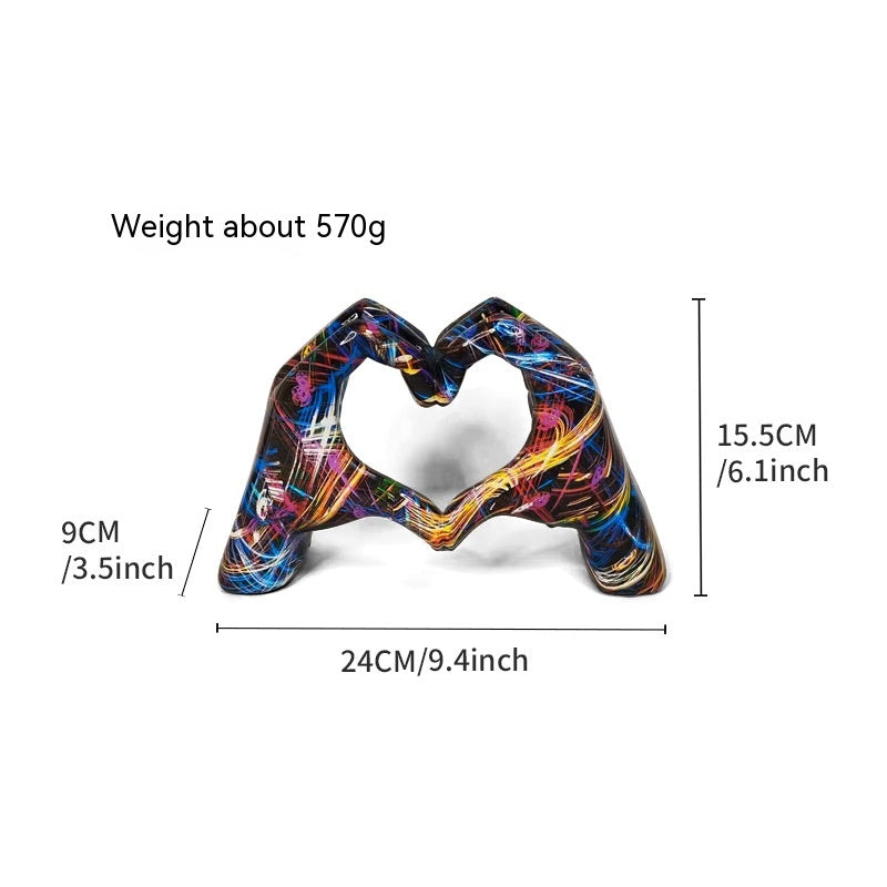 Graffiti Love Gesture Decoration Home Living Room Office